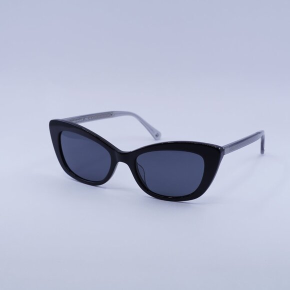 Kate Spade MERIDA/G/S 0807 IR Sunglasses Black Cat Eye Frame, Grey Lenses